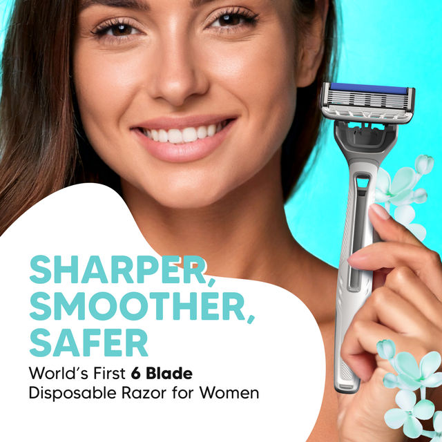 Letsshave Evior 6 Portable Body Razor | World'S First 6-Blade Razor For Women