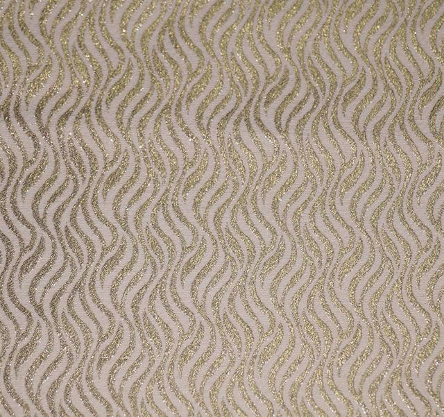 Lushomes Table Runner - Golden and Cream Geo Silk | Tassels | 6 Seater | 12 x 70 inch