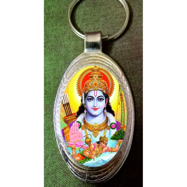 Divine Vibes Ram Metal Keychain