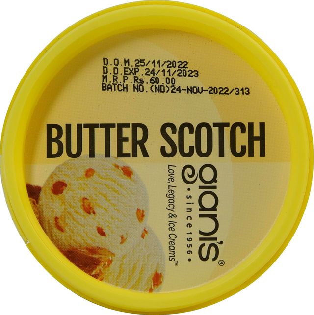 Giani's Butter Scotch Ice Cream Cup