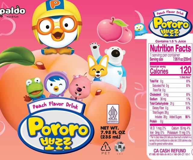 Paldo Imported Peach Juice