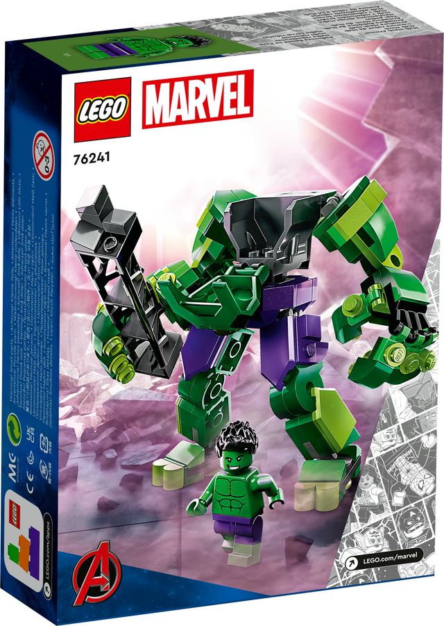Lego Marvel Hulk Mech Armor Building Toy Set