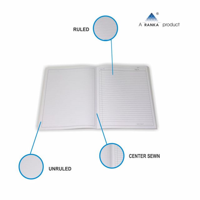 Ranka Supremo Practical Book Computer 265 X 215 Mm, Single Line/ Blank (Standard), 100 Pages