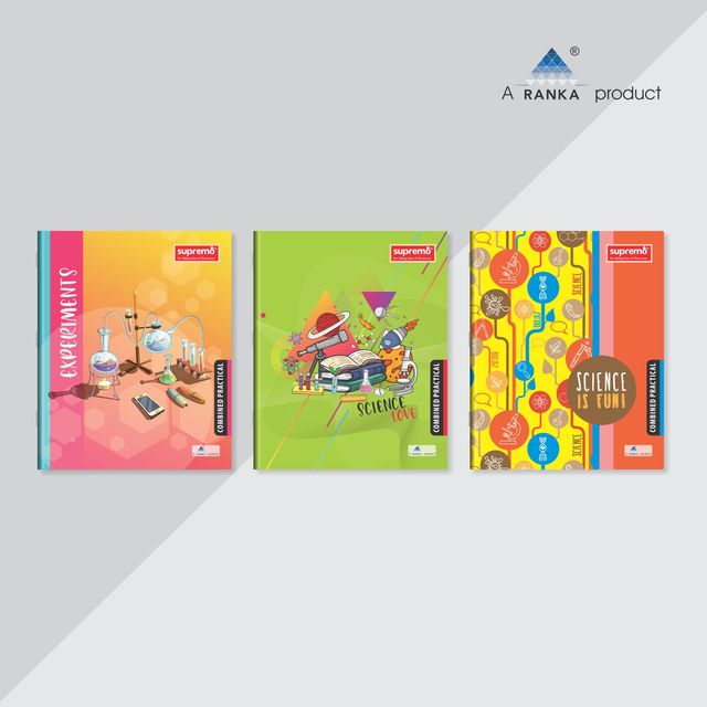 Ranka Supremo Practical Book Combined 265 X 215 Mm, Single Line/ Blank (Standard), 172 Pages - Assorted