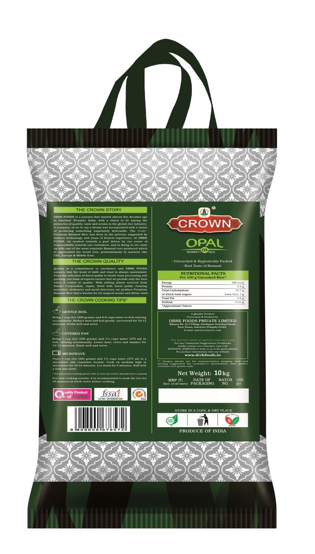 Crown Medium Basmati RicePolished