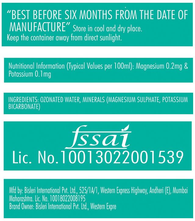 Bisleri Packaged Drinking Water Bottle 2 l Combo