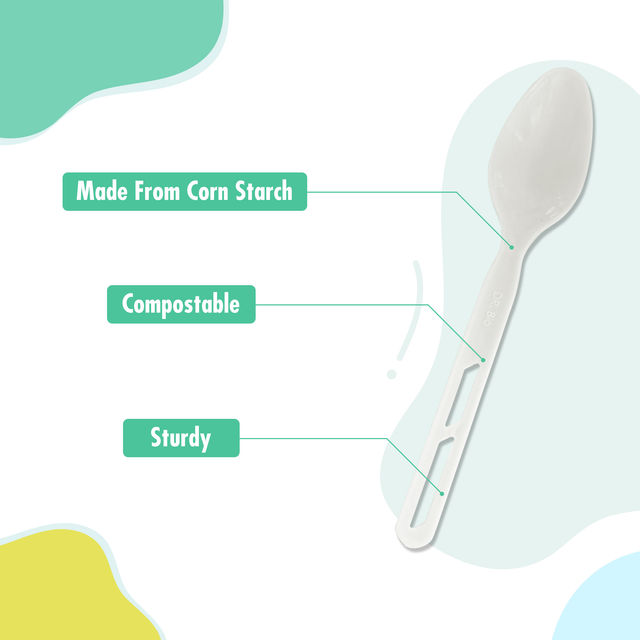 Dr. Bio Compostable Spoons Disposable/Reusable