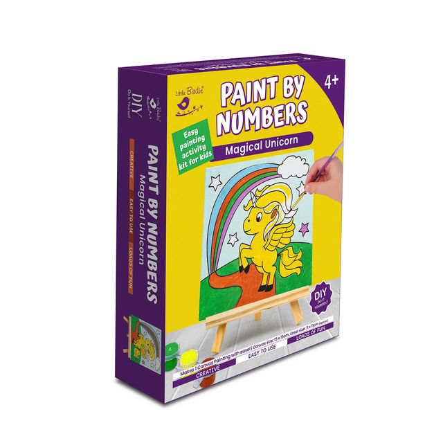 Itsy Bitsy DIY Paint By Number Magical Unicorn 1 Box LB