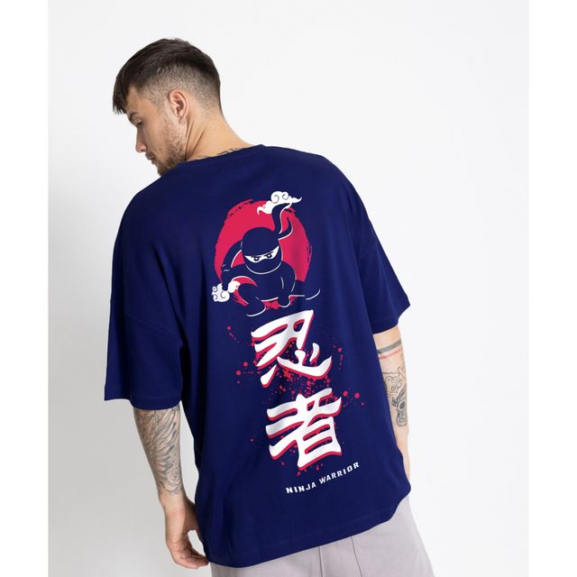 De Tees Men's Oversize T-shirt | M-OST-NAVY-NINJA | Navy - XXL