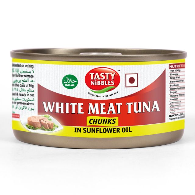 Tasty Nibbles White Meat Tuna Chunks In Sunflower Oil