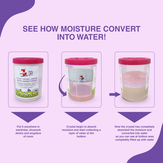 Dr. Bio ZORBIT Lavender Moisture Absorber and Odour Remover Freshener | Bucket