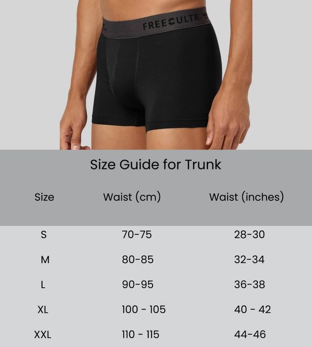Freecultr Men's Trunk | XL | Air Micro Modal | Elastane | Dual Inseam Gusset | Assorted
