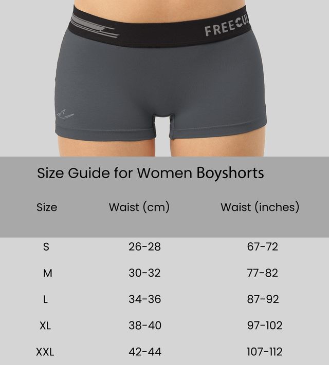 Freecultr Cotton Women's Boyshorts - XXL | Long Panty | Pack of 2
