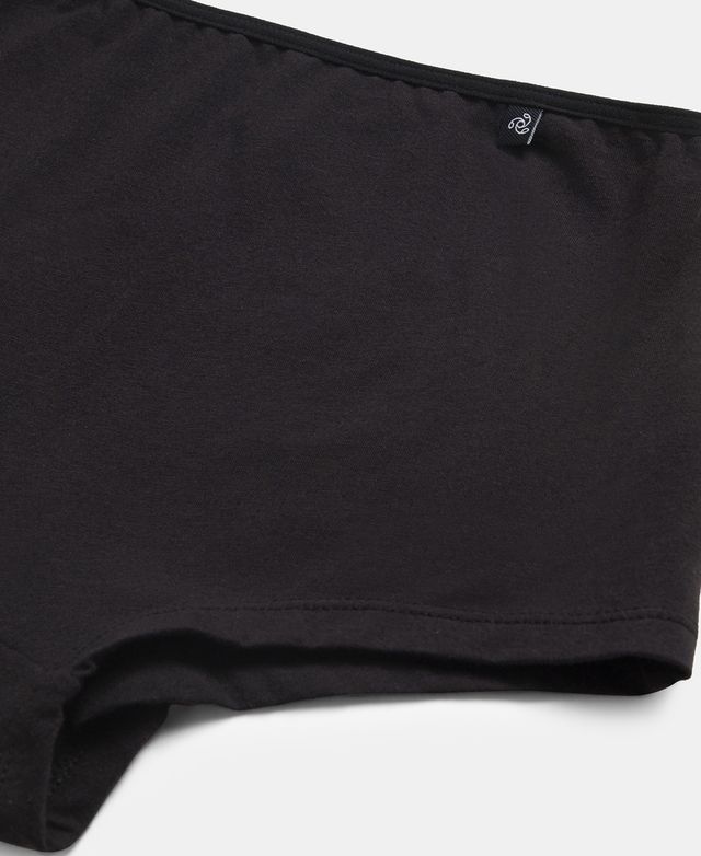 Jockey SS04 Women's Super Combed Cotton Elastane Stretch BoyShorts|Concealed Waistband | Black-XL