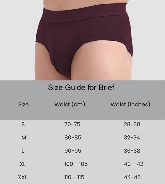 Freecultr Men's Underwear Anti Bacterial Micromodal Airsoft Brief - Pack of 2 | L