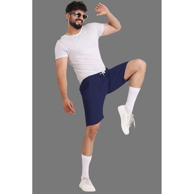 Yazole Men's Sports Shorts | Yazole - 03 | Navy Blue - XXL