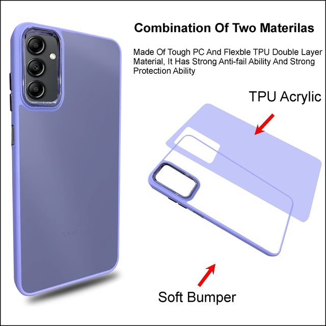 Artistque Case for Samsung Galaxy A14 5g Back Cover | colored Frosted Stylish Cover