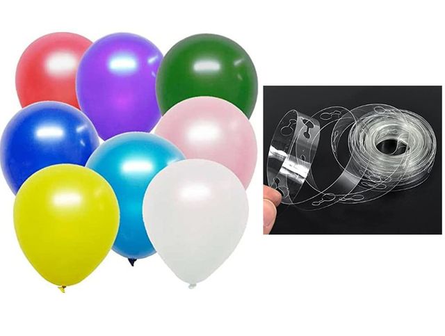 Balloon Metallic 50 Pcs & Balloon Arch Tape