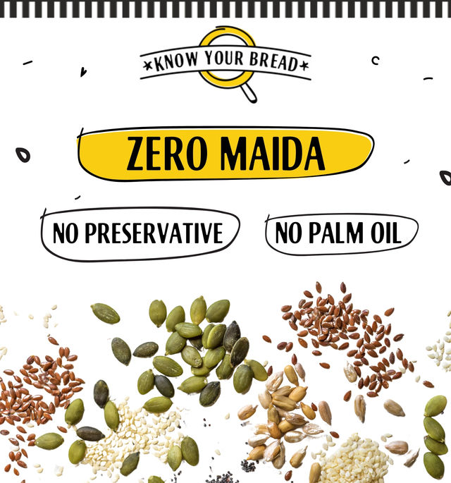 The Baker's Dozen 100% Wholewheat Zero Maida Multigrain Bread