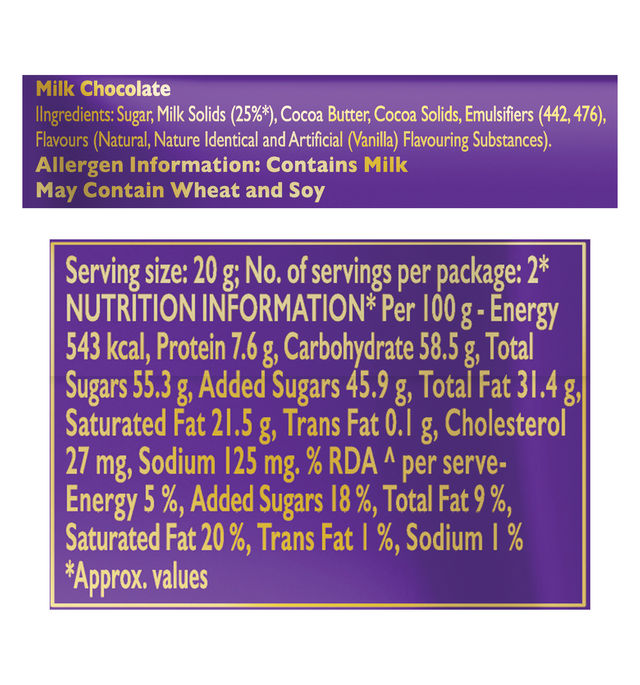 Cadbury Dairy Milk Silk Bubbly Chocolate Bar, 46 g - Pack of 2