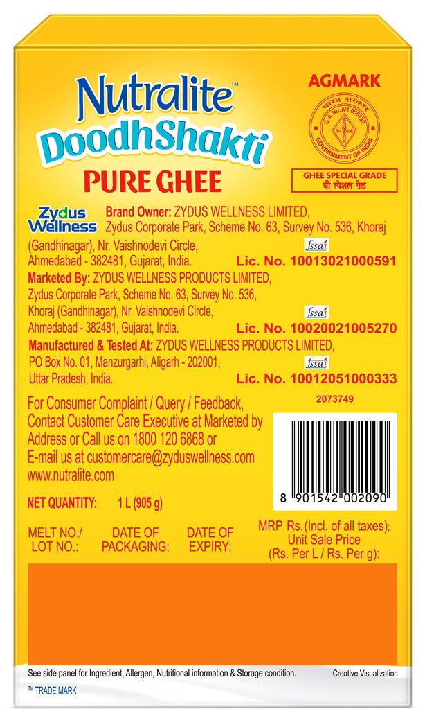 Nutralite Organic Traditional Pure Ghee Box
