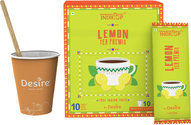 Indicup Lemon Tea Premix Instant Black Tea