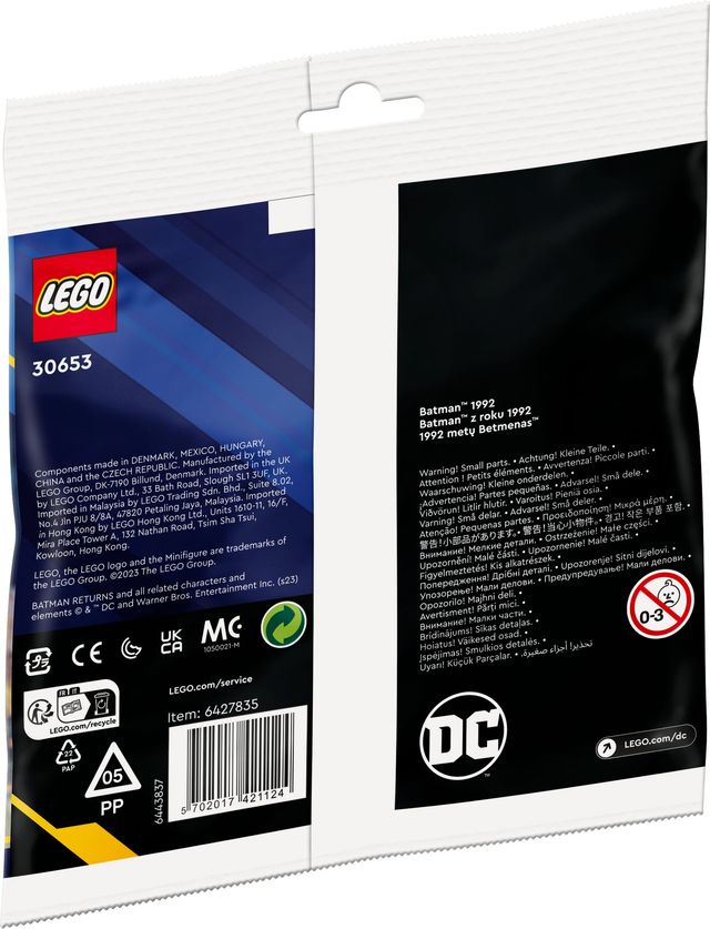 Lego Batman 1992 Building Block Toy Set, Multicolor