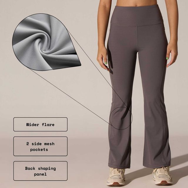 kaval カヴァル／Simple work pants (Dragon's Buy Cava Women's Flare Pants All-Day Flex | Grey - XXL Online