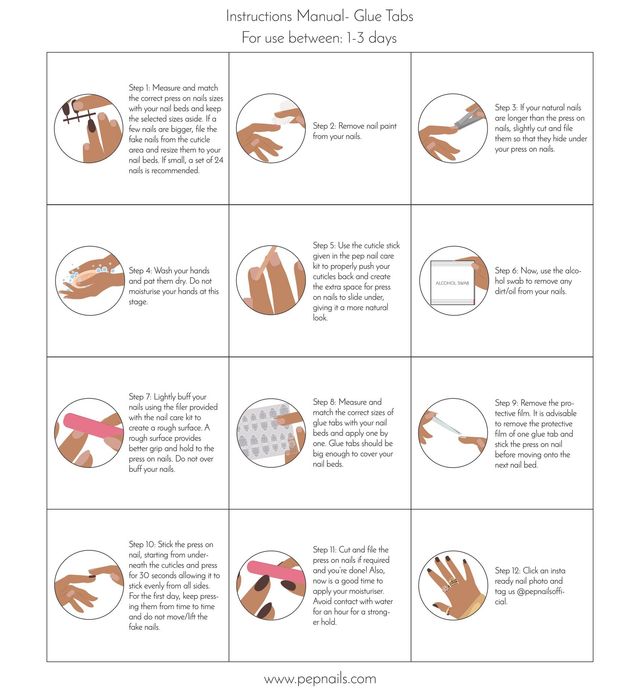 Pep Nails | Maroon | Toe Nails | Short Square Red | Glossy Solid Press On Nails | 24 Tips