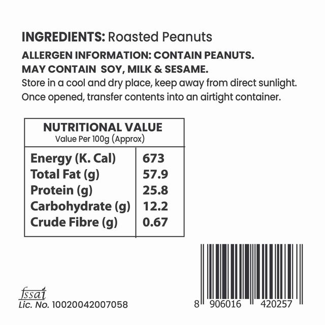 Rajaram's Roasted Peanut (Plain)