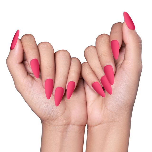 Renee Long Stick On Nails L Mtn 02| 24 Reusable Artificial Fake Nail Set