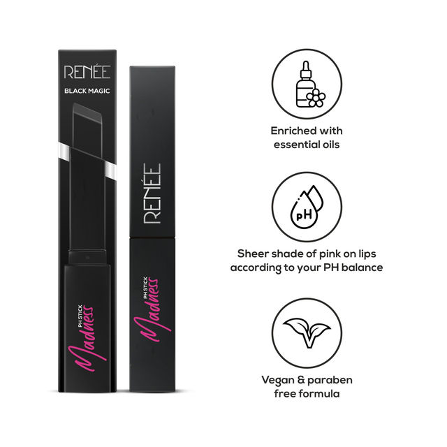 Lakme Eyeconic Kajal Black(1gms), Renee Madness Ph Stick(3gms) & Garnier Skin Naturals, Cleansing Water, Hydrating & Soothing, Micellar Cleansing Water(400ml) Combo