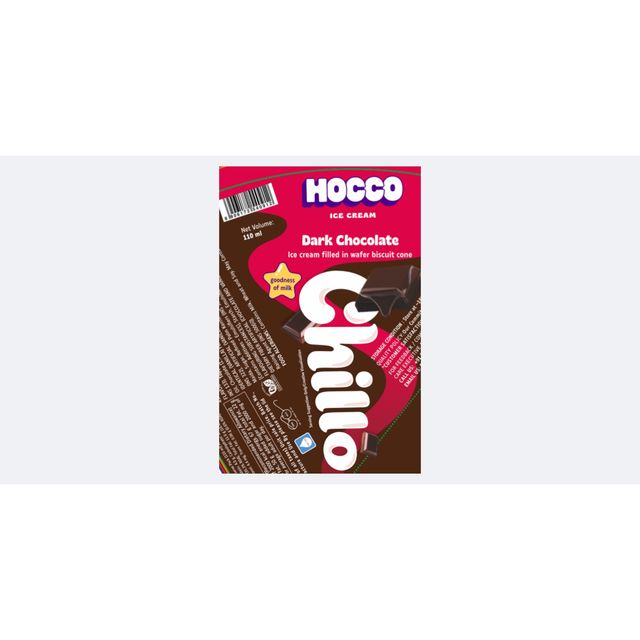 Hocco Chillo - Dark Chocolate Ice Cream Cone