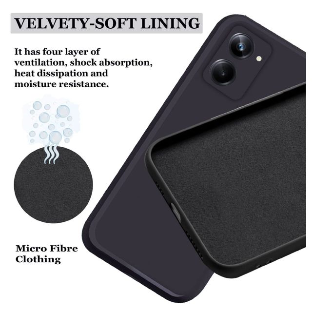 Artistque Case for Realme 10 Pro 5g Back Cover - Plain Liquid Silicone