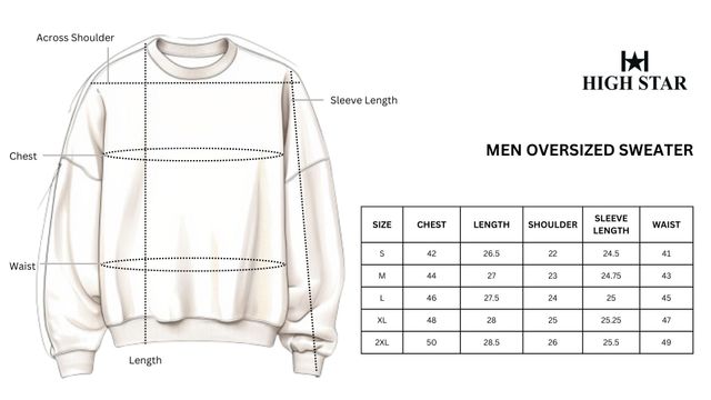 High Star Men's Checked Oversized Fit Cardigan Sweater | Grey - XL