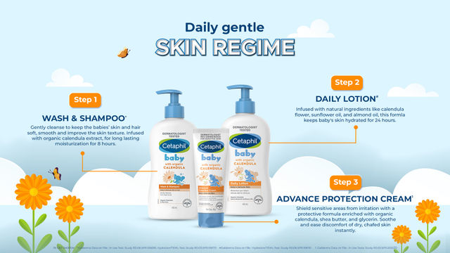 Cetaphil Daily Lotion With Calendula Baby For Kids | 0+ months