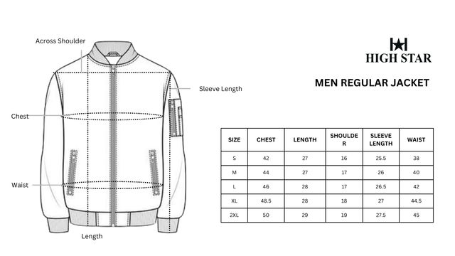 High Star Men's Outdoor Bomber Jacket | Maroon - M