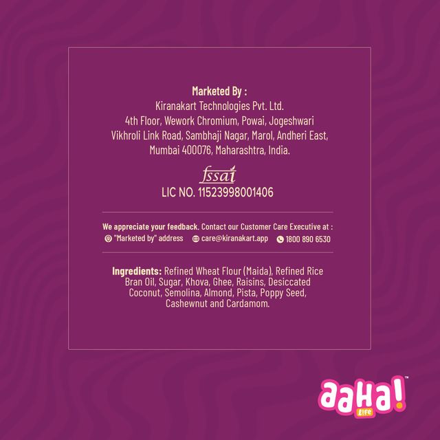 Aaha Life Mava Gujia (400g) & Aaha Life Desi Kachori (200g) Combo
