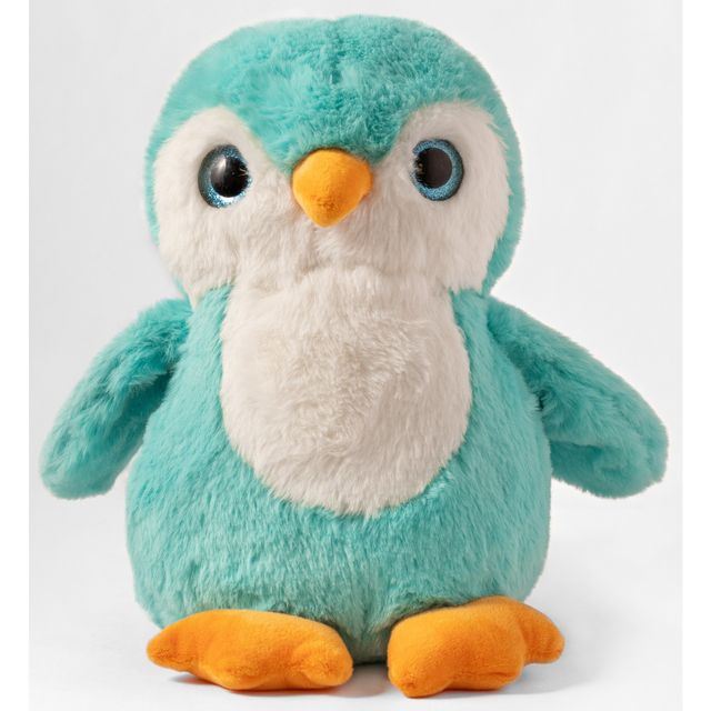 Mirada 25cm Glitter Eye Penguin Toy - Turquoise