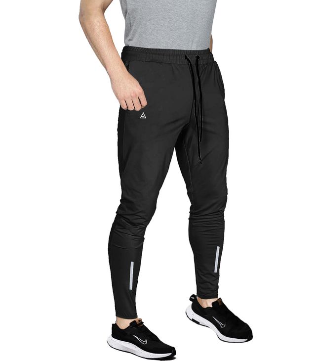 Avolt Men's Solid Regular Fit Track Pant | Black - L