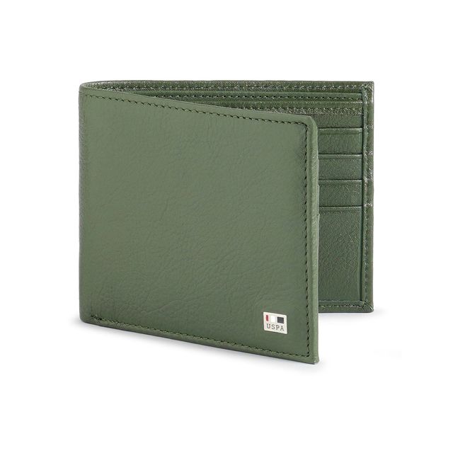U.S. Polo Assn. | Bi-Fold Solid Wallet | Green | One Size