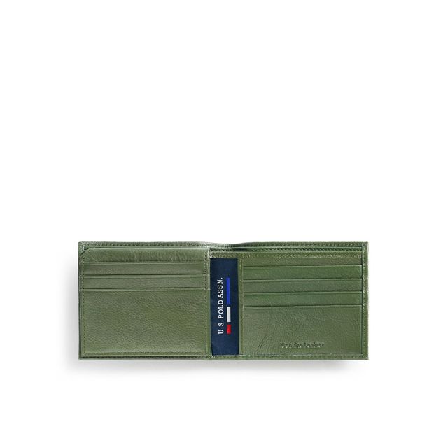 U.S. Polo Assn. | Bi-Fold Solid Wallet | Green | One Size