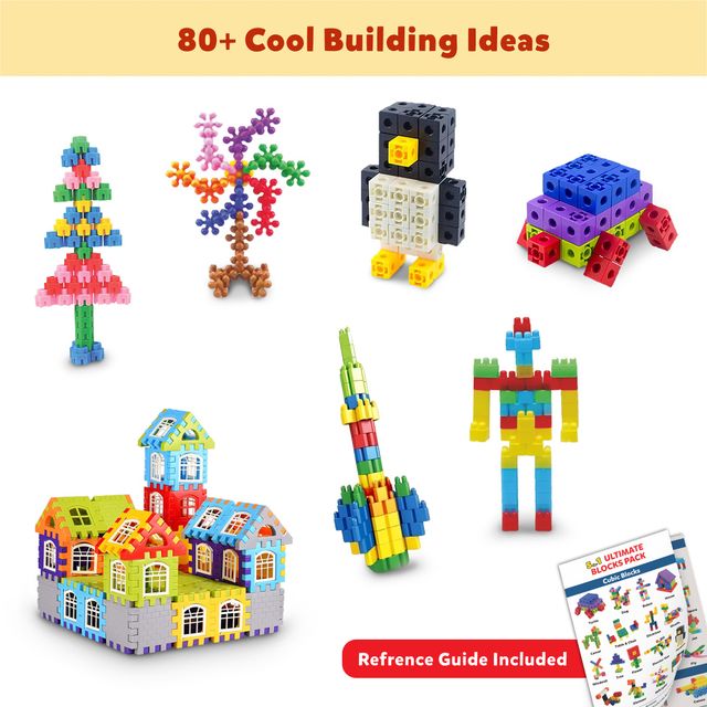 Ultimate 5 In 1 Building Blocks For Kids 250+ Pcs - Educational Toys For Kids - Lb76