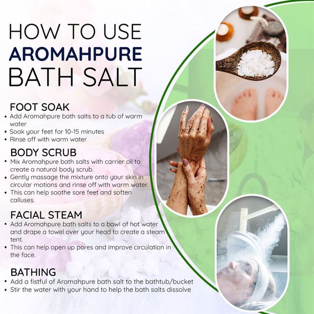 Aromahpure 100% Natural Bath Salt with Essential Oils - Frangipani | Earth Scents Fragrance