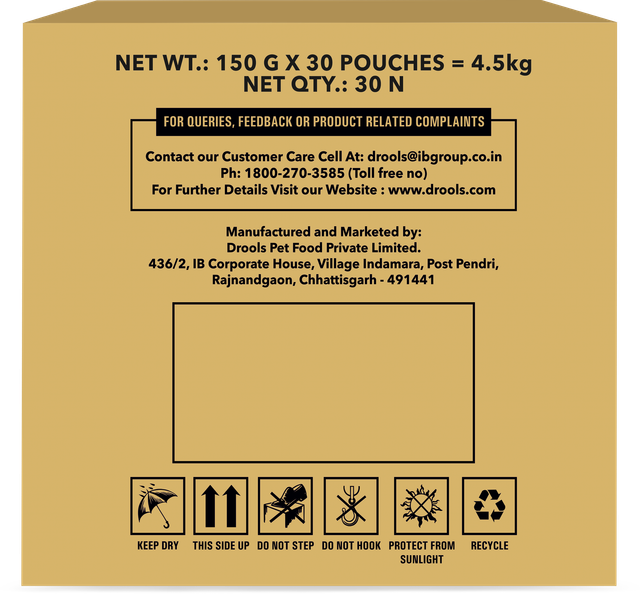 Drools Adult Real Chicken And Chicken Liver Chunks In Gravy (150 gm x 30)