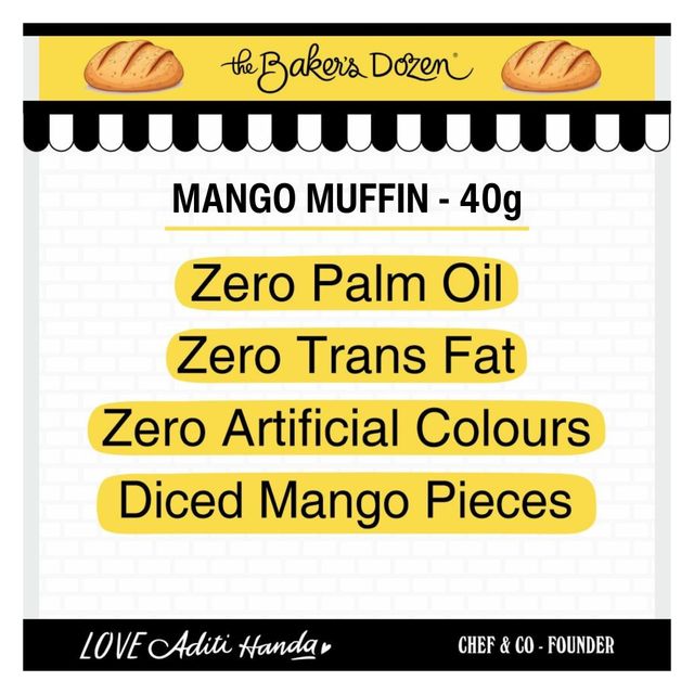 The Baker's Dozen Mango Muffin - Centre Filled