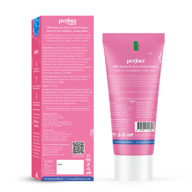 Perfora Junior Kids Toothpaste - Bubblegum Blast