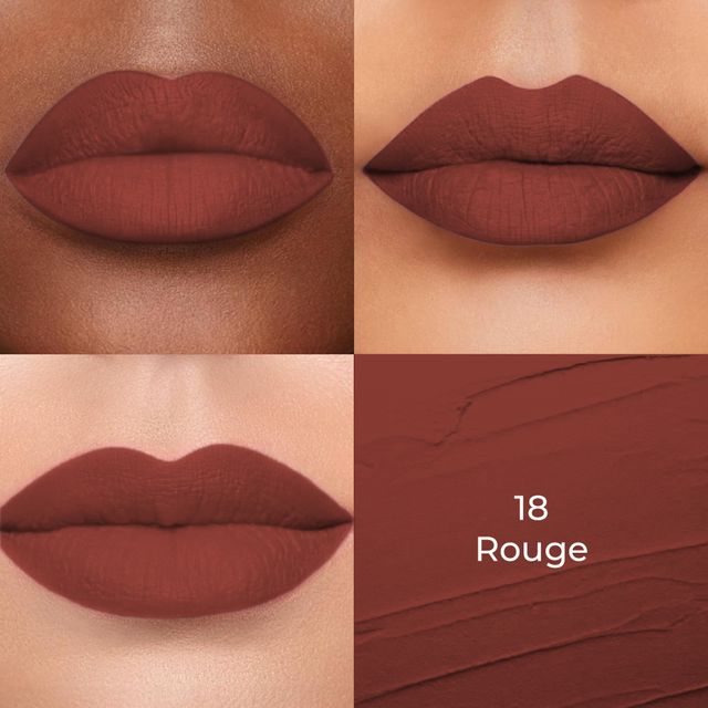 Colors Queen Lippie Creamy Matte Lipstick for Women Infused with Jojoba Oil | 18 | Rouge