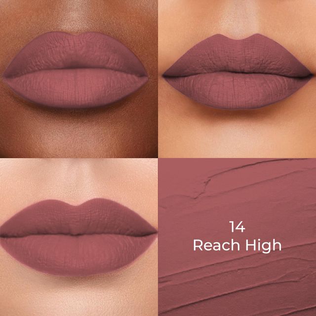 Colors Queen Lippie Creamy Matte Lipstick for Women Infused with Jojoba Oil | 14 | Reach High