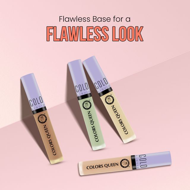 Colors Queen Conceal & Reveal Liquid Long Lasting Concealer with Matte Finish | Green Corrector